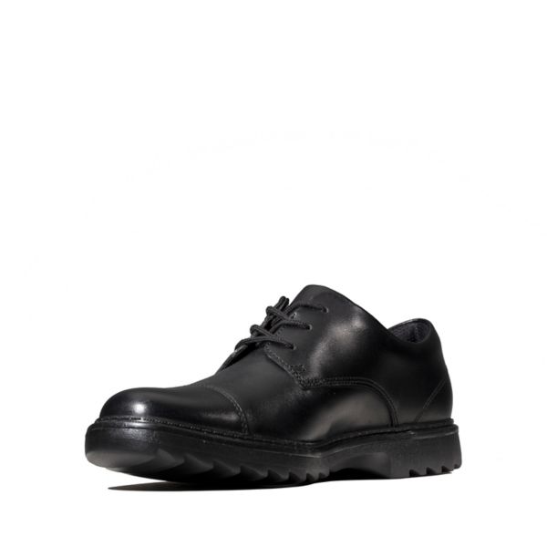 Clarks Girls Asher Soar Youth School Shoes Black | CA-5412763